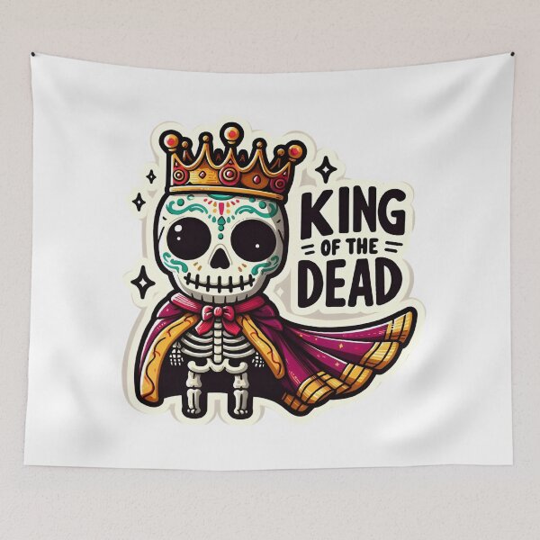 Item preview, Skeleton with crown and majestic robe designed and sold by IlikeStyle.