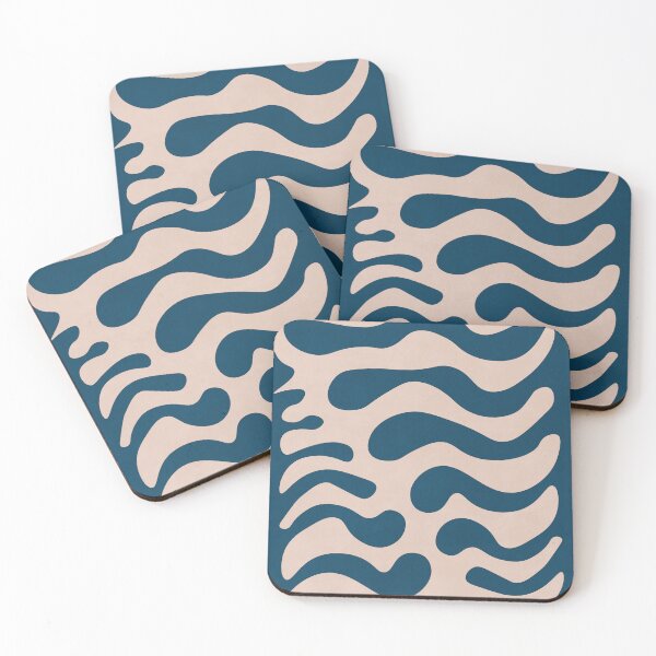 Item preview, Organic Minimalist Floral, Leaf Shapes, Blue designed and sold by technicolorable_art.