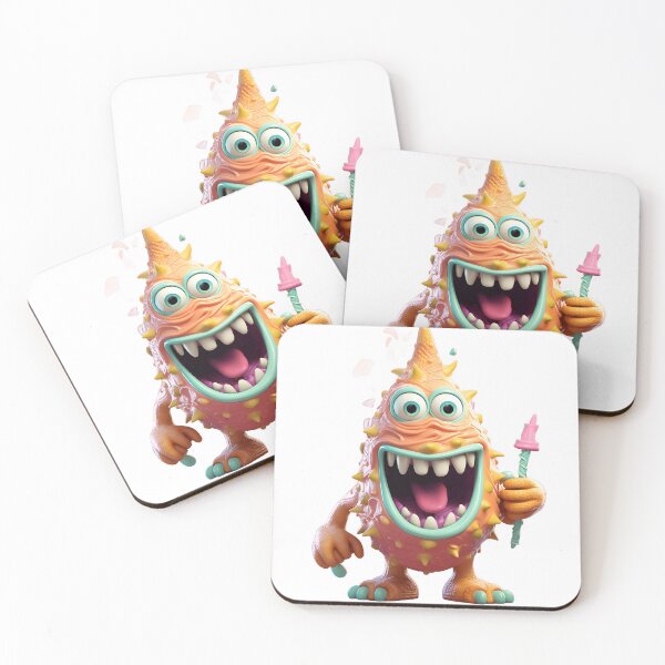 Item preview, Playful Mischievous Ice Cream Monster designed and sold by mazur301.