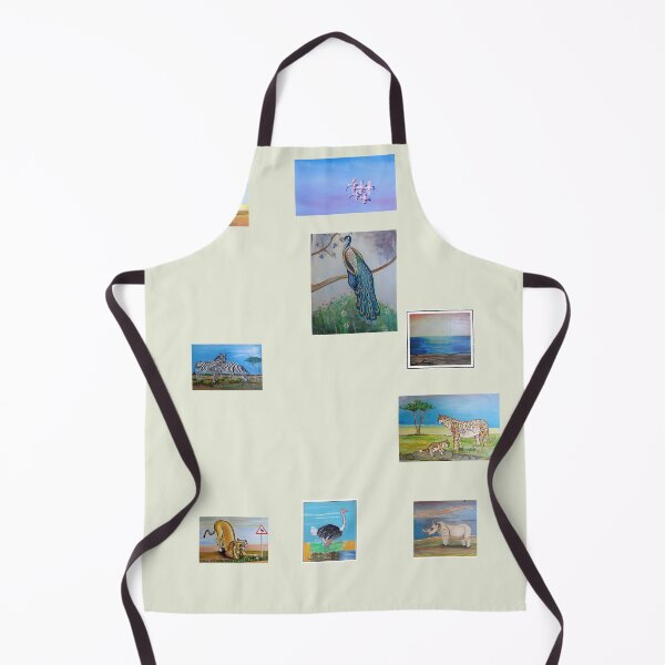 Item preview, Hand painted wildlife in a park landscape designed and sold by annenambiro.