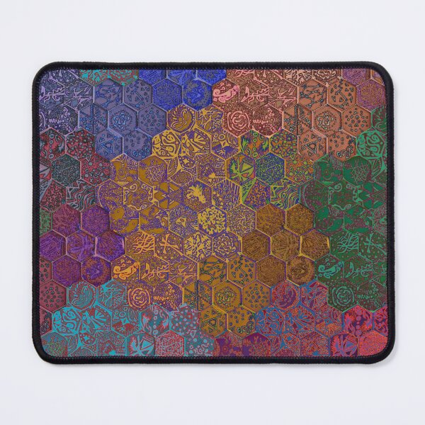 Item preview, Hexagon Tiles with Geometric Patterns (Vibrant) designed and sold by thecakelin.