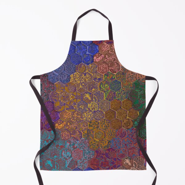 Item preview, Hexagon Tiles with Geometric Patterns (Vibrant) designed and sold by thecakelin.