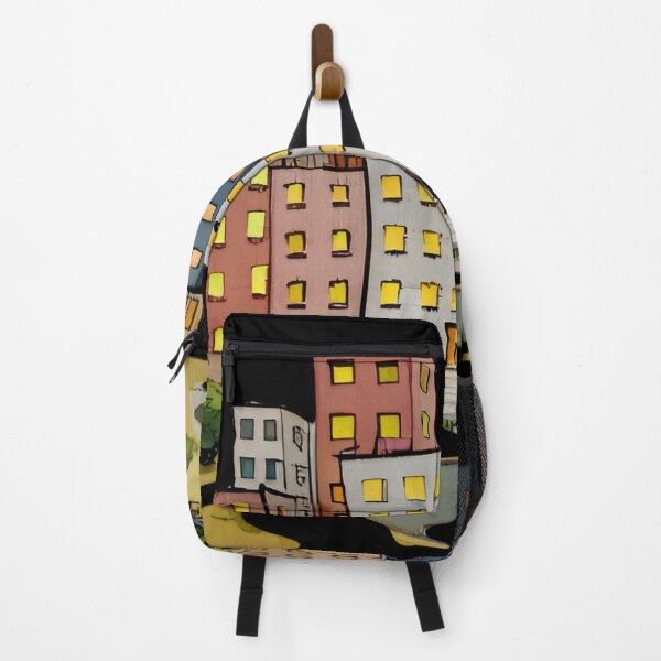 Item preview, Cartoon cityscape at night designed and sold by Glenbobagins.