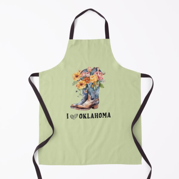 Item preview, I Love Oklahoma Boho Cowboy Boots and Flowers Watercolor Art designed and sold by adriana-holmes.
