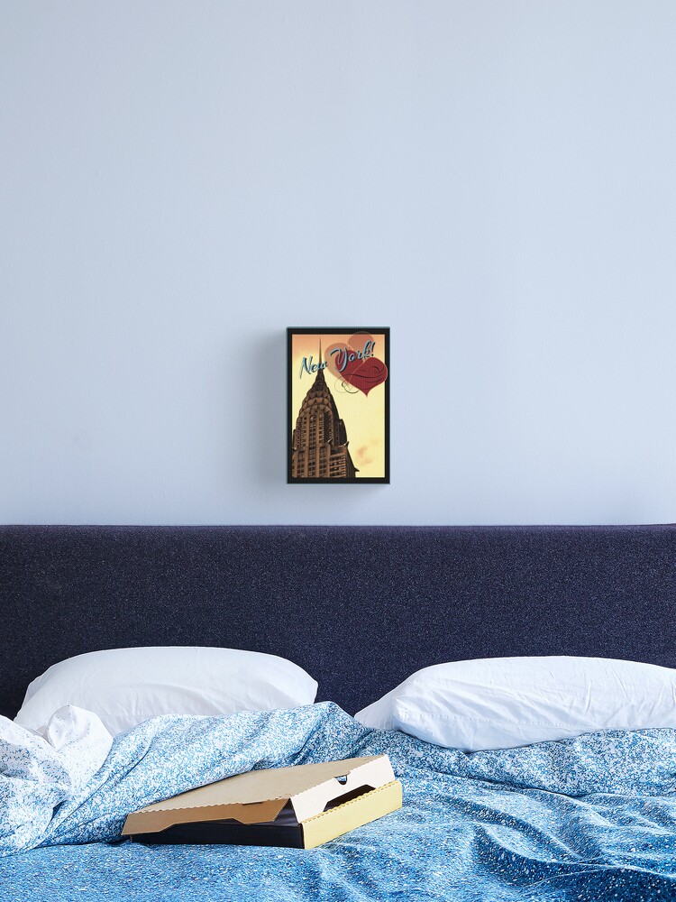Thumbnail 2 of 3, Canvas Print, New York City Souvenir in Art Deco Style designed and sold by KarenEspig.