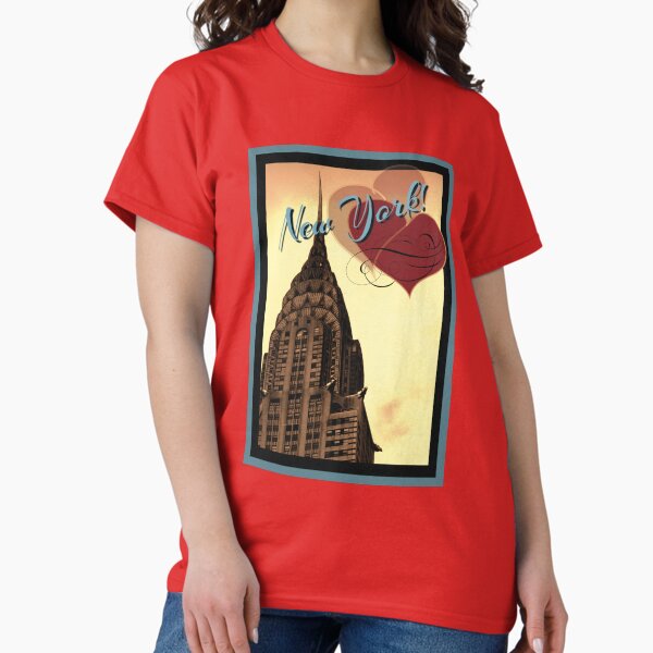 New York City Souvenir in Art Deco Style Classic T-Shirt