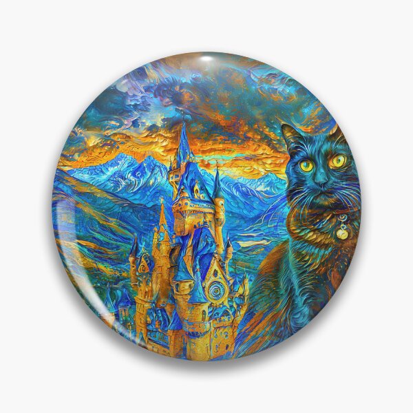 Item preview, Abstraction of castle and cat. DeepDream designed and sold by blackhalt.