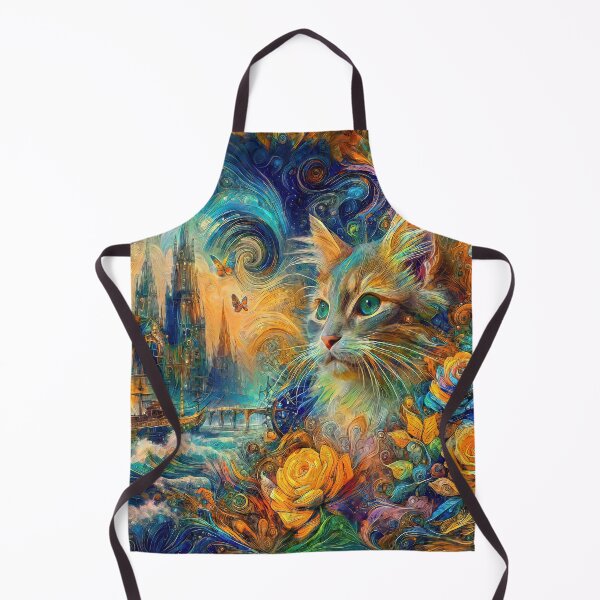 Item preview, Abstraction of castle and cat. DeepDream designed and sold by blackhalt.
