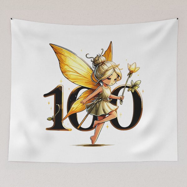 Item preview, 100 years fairy elf sweet gold birthday gift designed and sold by Pineapple-Tree.