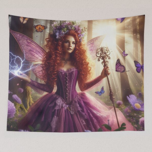 Item preview, The Violet Fairy of the Enchanted Woods designed and sold by GalleryNudeLand.