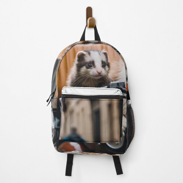 Item preview, Cat & Ferret on a motorcycle designed and sold by tatty58.