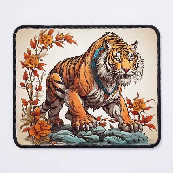 Item preview, Beautiful Tiger Drawing designed and sold by PolygonPinnacle.
