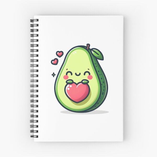 Item preview, Kawaii Avocado With A Love Heart designed and sold by CanvasCutie.