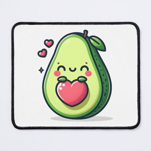 Item preview, Kawaii Avocado With A Love Heart designed and sold by CanvasCutie.