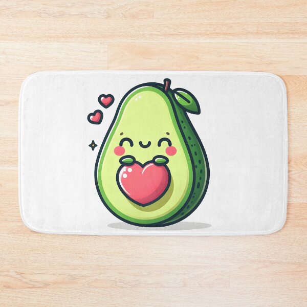 Item preview, Kawaii Avocado With A Love Heart designed and sold by CanvasCutie.