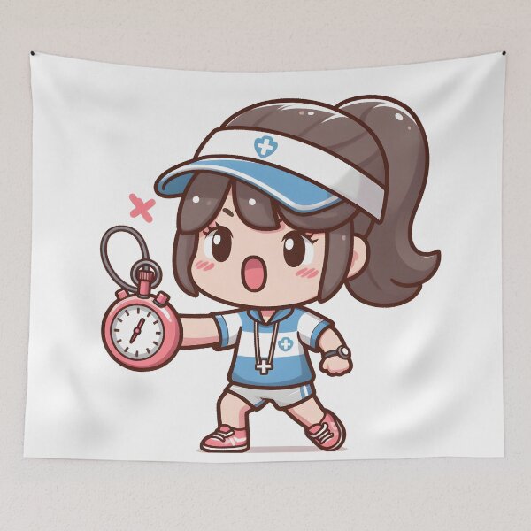 Item preview, Kawaii Athletic Coach: Wearing A Stopwatch As A Pendant designed and sold by CanvasCutie.