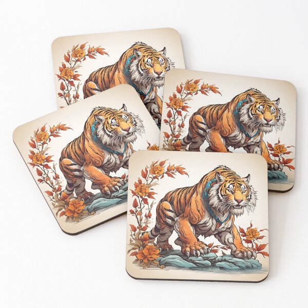 Item preview, Beautiful Tiger Drawing designed and sold by PolygonPinnacle.