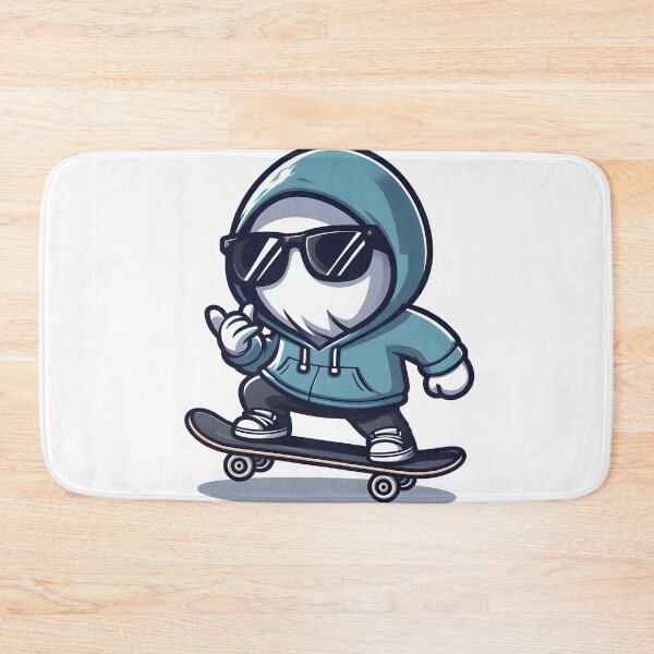Item preview, Kawaii Ghost Hunter: Wearing Sunglasses And A Hoodie designed and sold by CanvasCutie.
