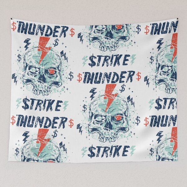 Item preview, Thunder Strike Skull: Bold Typographic Design for Impact designed and sold by DigitalGraphic1.