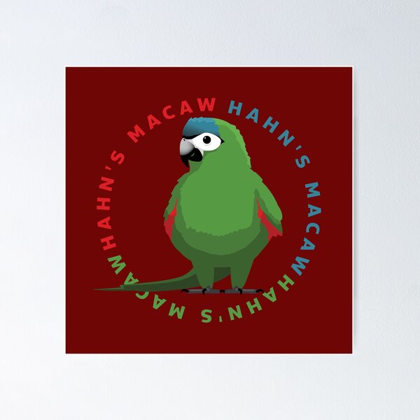 Item preview, Pájaro loro guacamayo de Hahn con nombre designed and sold by SUPERHERON.