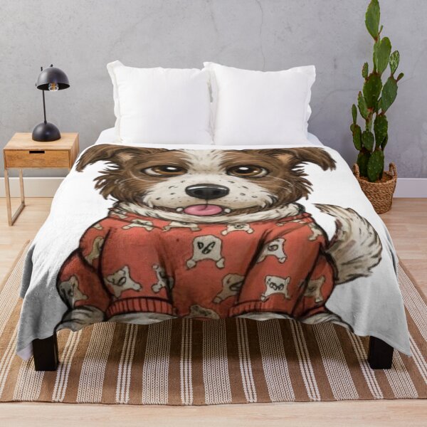 Item preview, A dog wearing pajamas with messy hair designed and sold by ASSNZA.