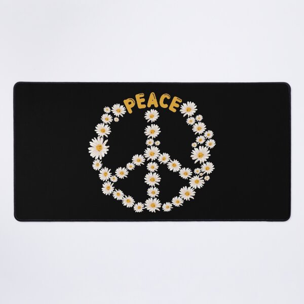 Item preview, Peace Sign And Flowers Love Global Peace Day No War Hippie designed and sold by farhanhafeez.