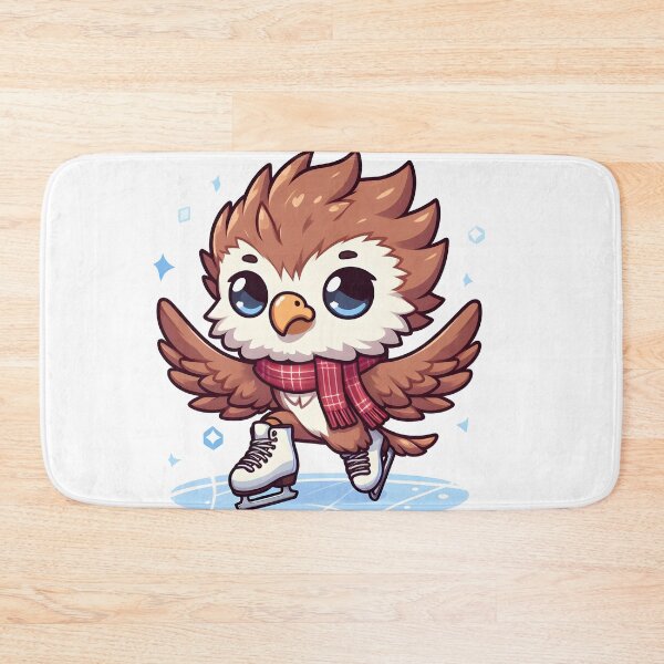 Item preview, Kawaii Chibi Griffin: Wearing Ice Skates designed and sold by CanvasCutie.