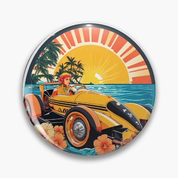 Item preview, Exotic Racing Car at Sunset on a Hawaii Beach designed and sold by NautiChic.