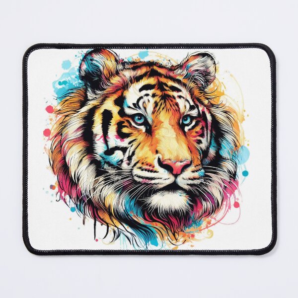 Item preview, Art of a cute and colorful drawing of a tiger designed and sold by Marcoshop10.