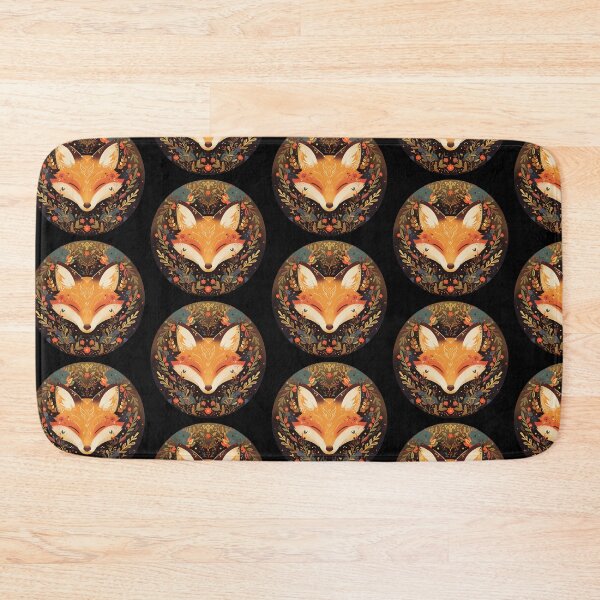 Item preview, Mandala with a fox designed and sold by HappyStickBike.