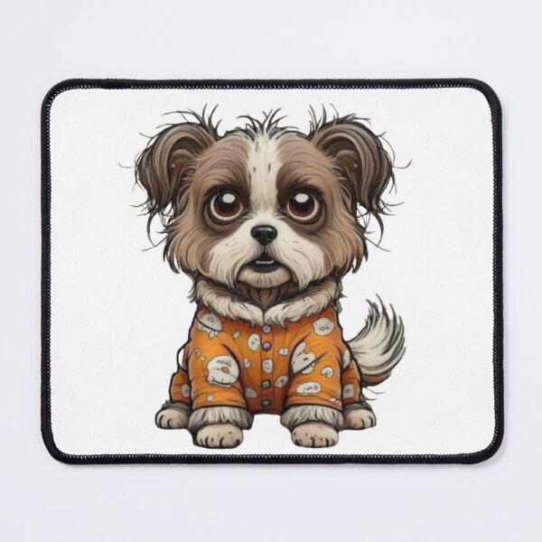 Item preview, A dog wearing pajamas with messy hair designed and sold by ASSNZA.