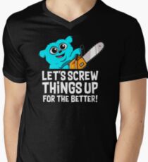 Chainsaw Beebo Men's V-Neck T-Shirt