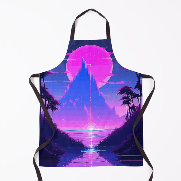Item preview, Vaporwave Neon Mountain- Pixel art designed and sold by octoboobs.