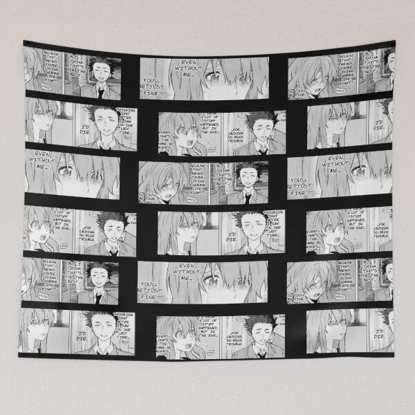 Item preview, Shoya and Shouko A Silent Voice Manga Stripe Design designed and sold by Wafusaurus.