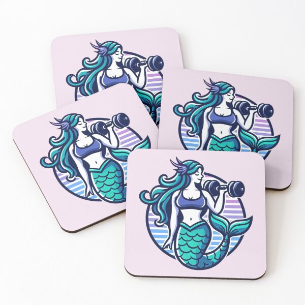 Item preview, Strong Mermaid in the Gym 01 designed and sold by AstroAppa.