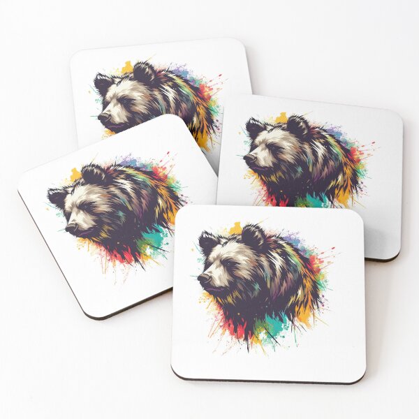 Item preview, drawing of a big colorful wild bear designed and sold by Marcoshop10.