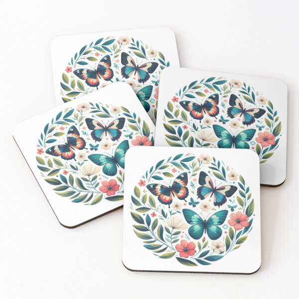 Item preview, butterflies with flowers landscape floral flowers background designed and sold by Expressions-Sel.