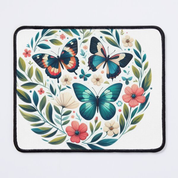 Item preview, butterflies with flowers landscape floral flowers background designed and sold by Expressions-Sel.