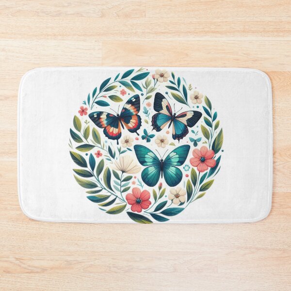 Item preview, butterflies with flowers landscape floral flowers background designed and sold by Expressions-Sel.