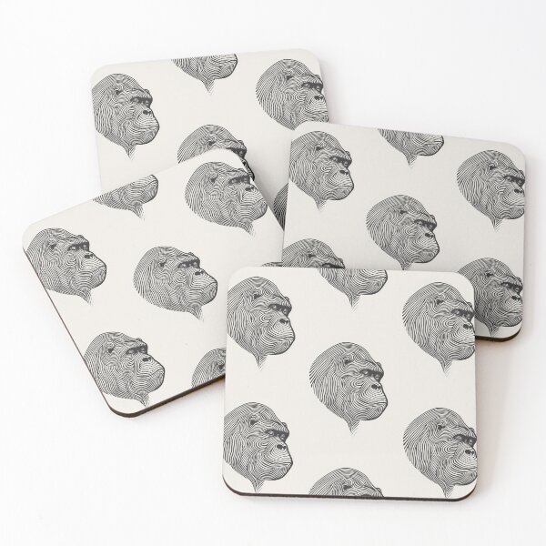 Item preview, Abstract Gorilla: Minimalism in Line designed and sold by Piotrek0001.