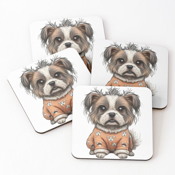 Item preview, A dog wearing pajamas with messy hair designed and sold by ASSNZA.