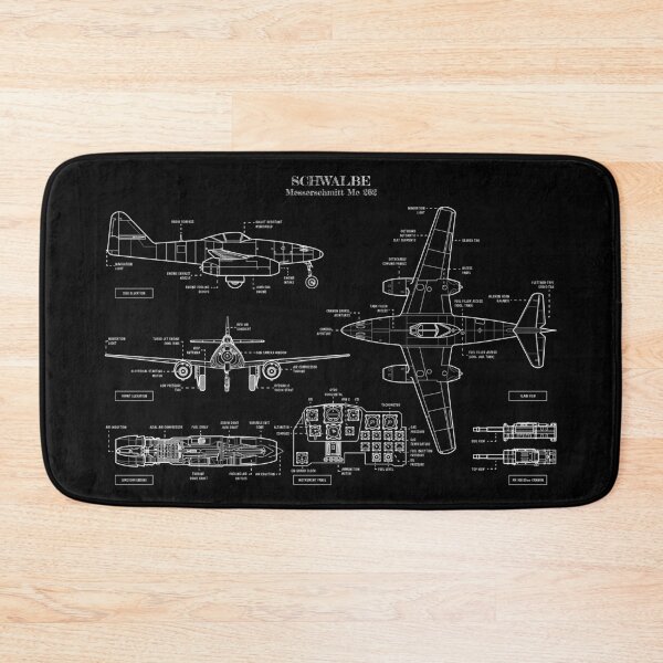 Item preview, Schwalbe. Messerschmitt Me 262 (White Stencil - No Background) designed and sold by BGALAXY.