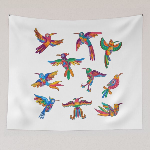 Item preview, Mexican Parrots and Hummingbirds designed and sold by MuciMuki.