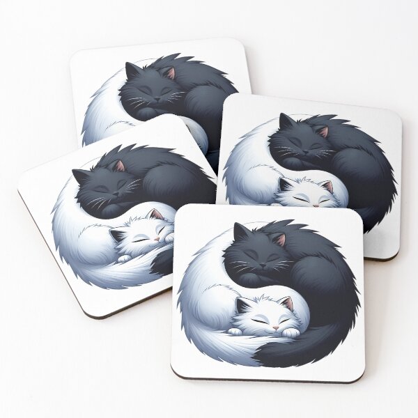 Item preview, Gatito Yin Yang designed and sold by PenguinPalace.