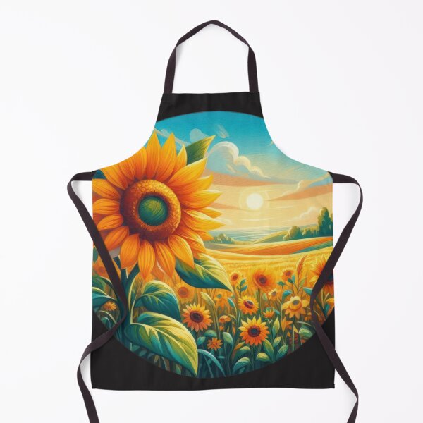 Item preview, sunflower field landscape floral landscape flowers background designed and sold by Expressions-Sel.