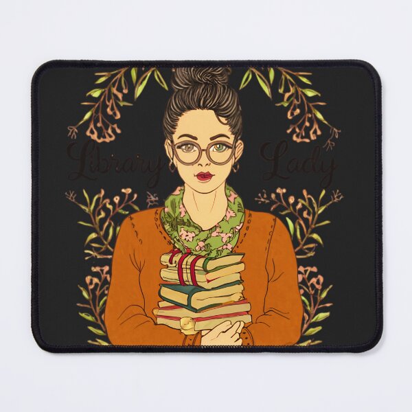 Item preview, The Library Lady: Curator of Knowledge and Inspiration designed and sold by Wonder Pixel Studio.