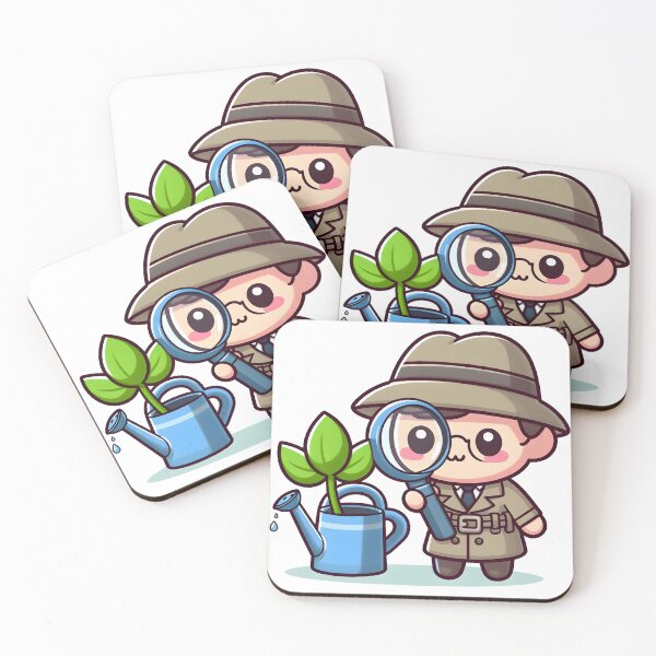 Item preview, Kawaii Detective: Magnifying Glass Watering Can designed and sold by CanvasCutie.