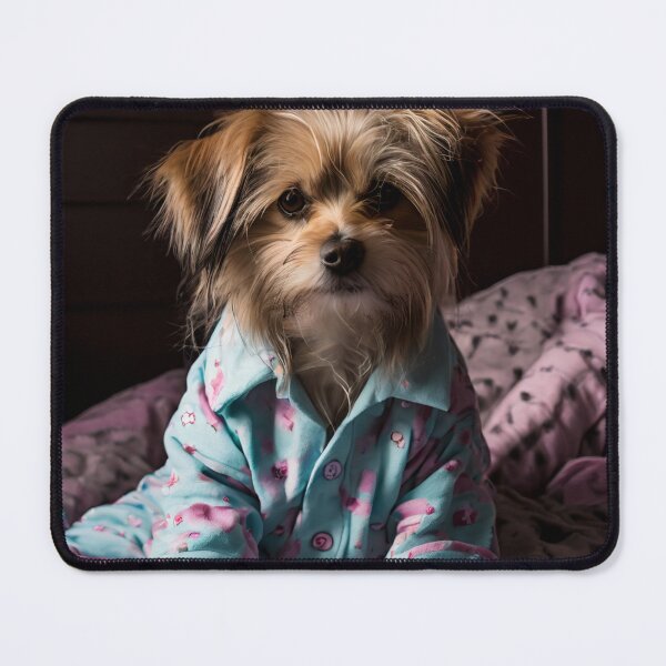 Item preview, A dog wearing pajamas with messy hair designed and sold by ASSNZA.