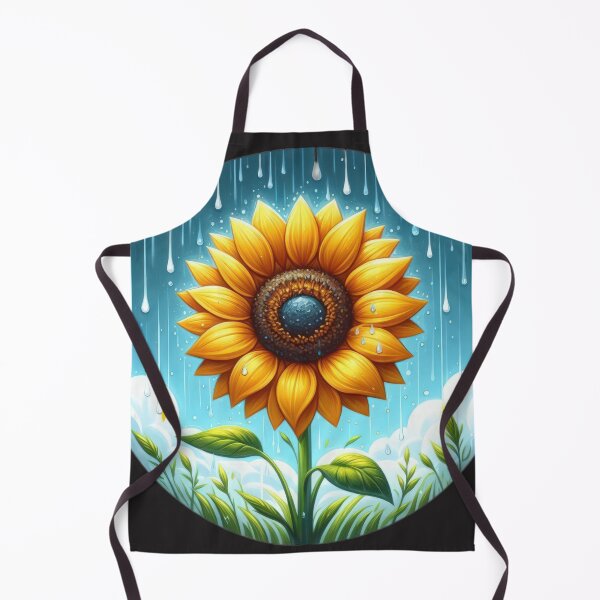 Item preview, sunflower in the rain landscape floral flowers background designed and sold by Expressions-Sel.