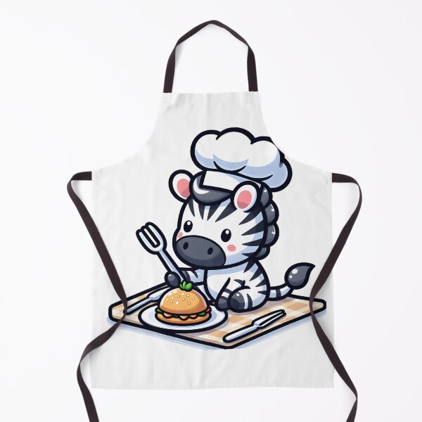 Item preview, Kawaii Zebra: A Chef'S Hat designed and sold by CanvasCutie.